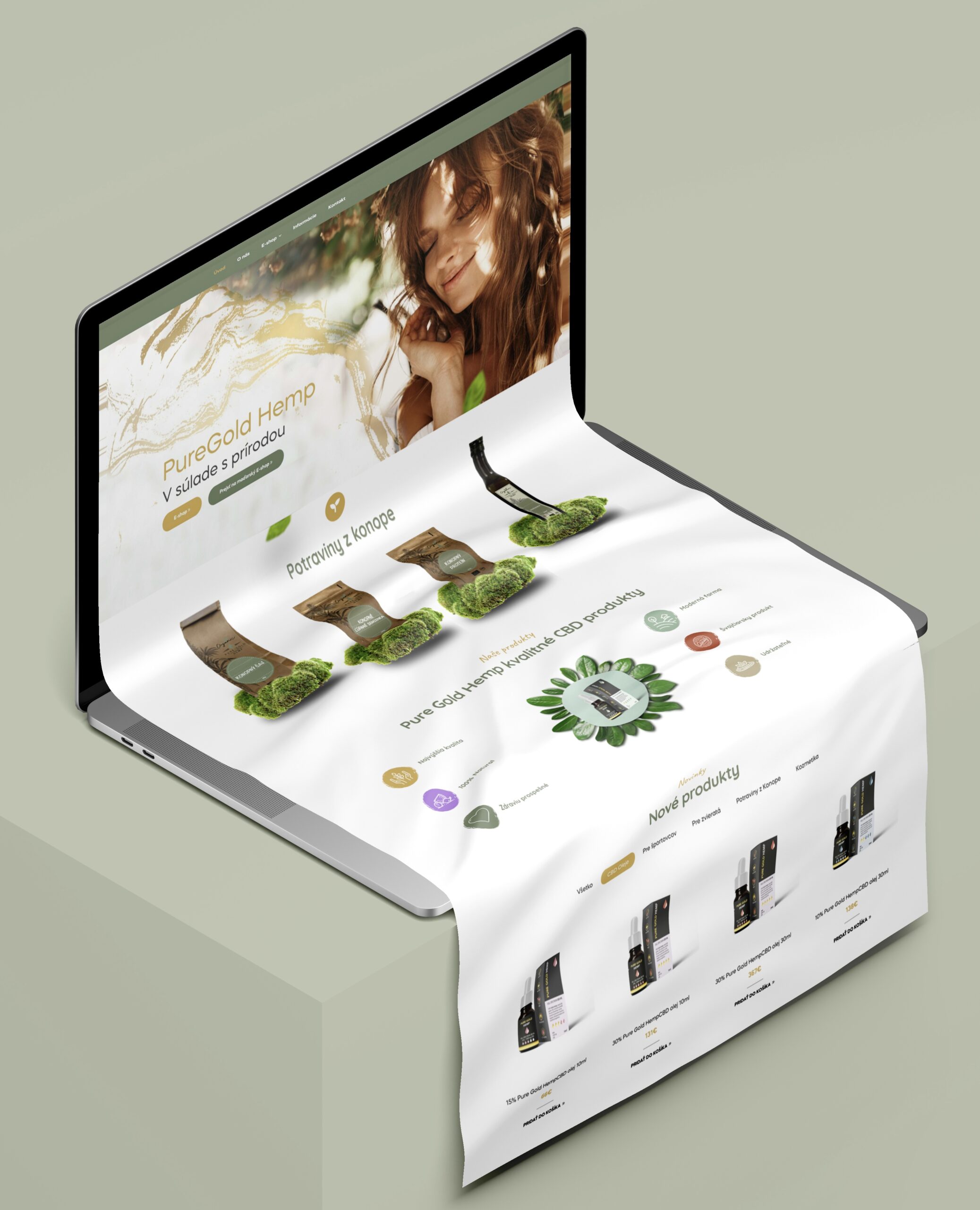 eshop na CBD produkty, webová stránka na mieru, eshop na mieru, webdizajn, UX/UI, SEO optimalizácia pre eshopy