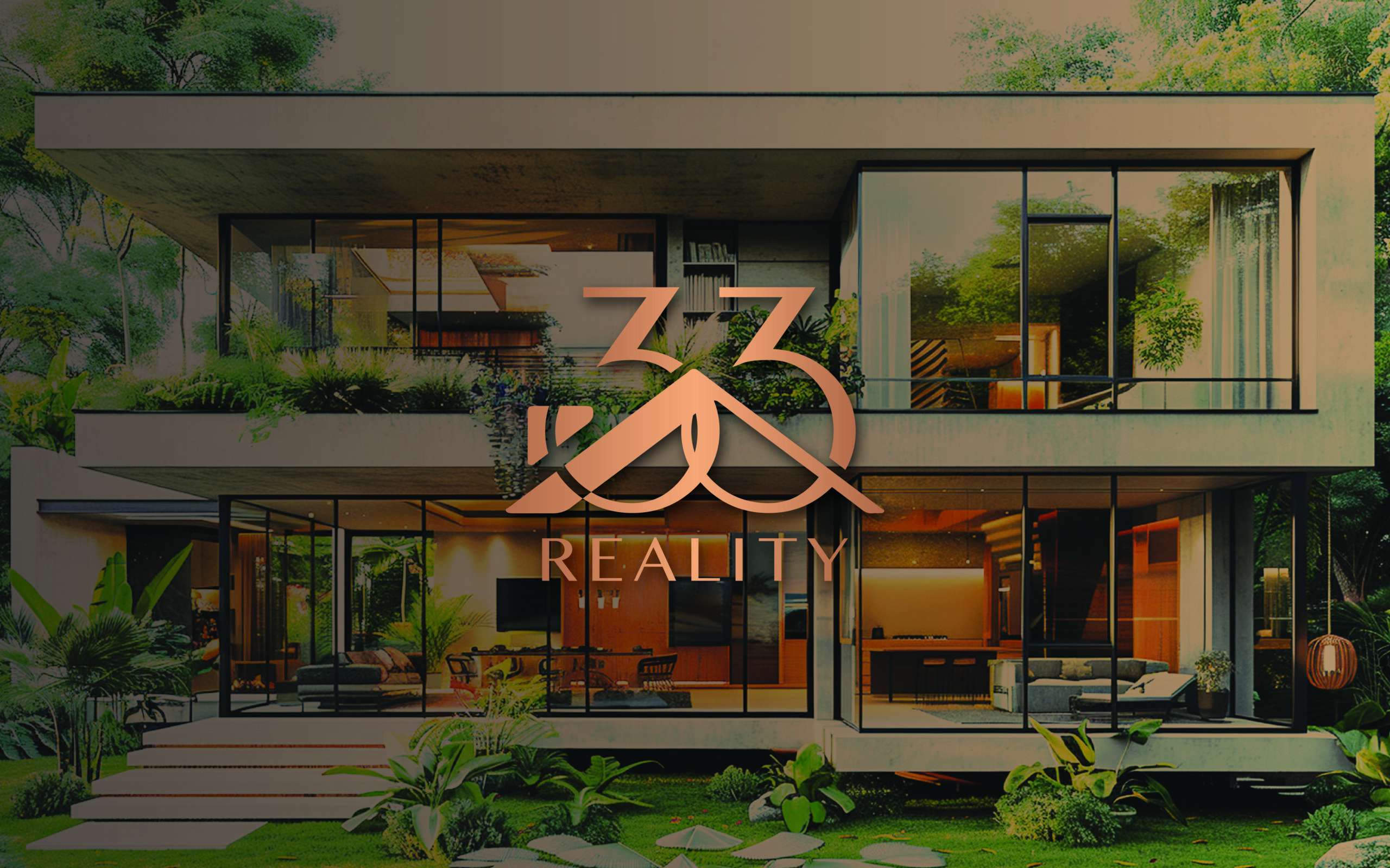 Logo na mieru pre realitnú kanceláriu 33 Reality, logo dizajn, branding, firemná identita, brand manuál, firemný dizajn