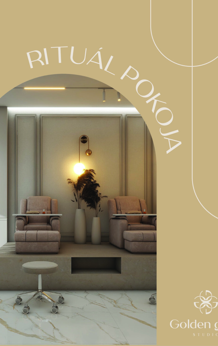Instagram šablóny na mieru pre salón Golden Glow, grafika pre sociálne siete, šablóny do Canvy